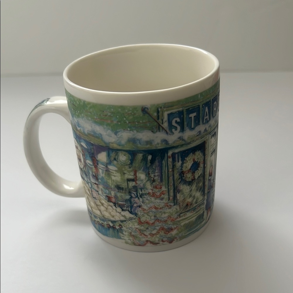 Starbucks Winter Scene Pikes Place Market Christmas‎ Mug